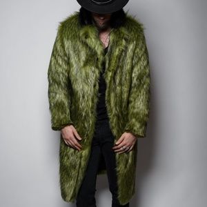 SpiritHoods Faux Fur Green Coat